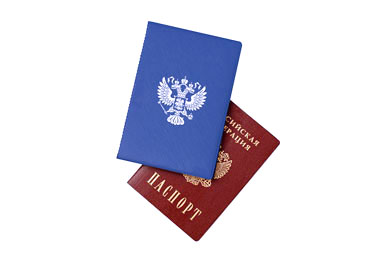 Обложка для паспорта с текстурой сафьян (ПВХ)